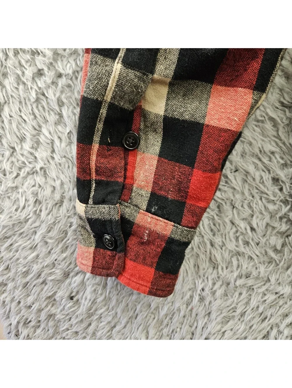 J.CREW Authentic Outerwear Sherpa Lined Flannel Shirt Jacket Shacket Medium